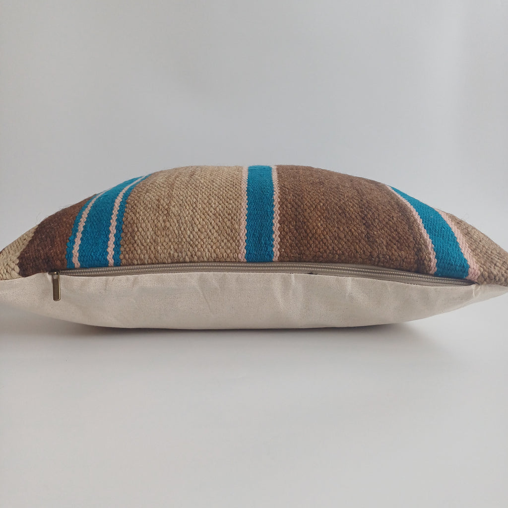 Moroccan Handmade Multicoloured Rug Cushion Cover 20''x20'' / 50x50 CM