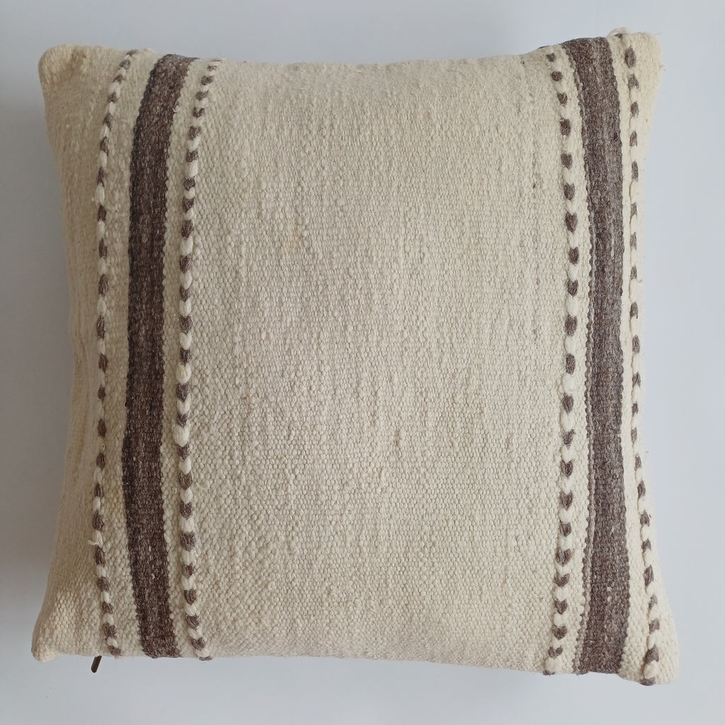 Moroccan Handmade Multicoloured Rug Cushion Cover 20''x20'' / 50x50 CM