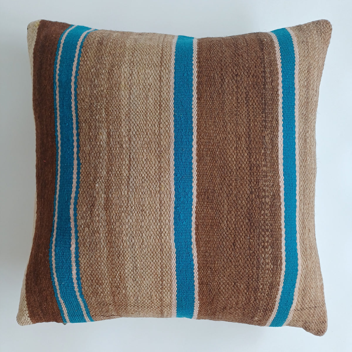 Moroccan Vintage Handmade Multicoloured Rug Cushion Cover 20''x20'' / 50x50 CM