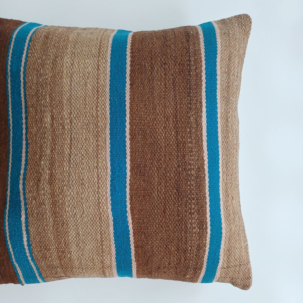 Moroccan Vintage Handmade Multicoloured Rug Cushion Cover 20''x20'' / 50x50 CM