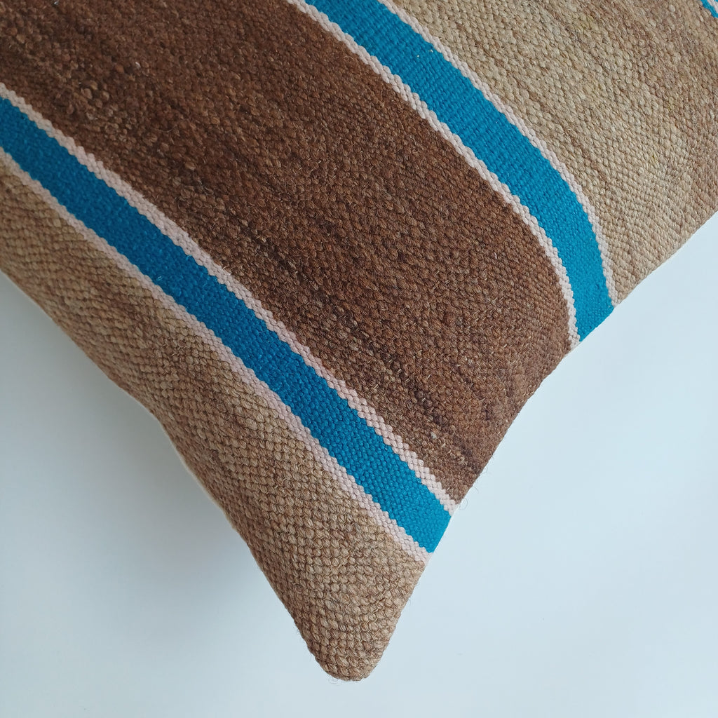 Moroccan Vintage Handmade Multicoloured Rug Cushion Cover 20''x20'' / 50x50 CM