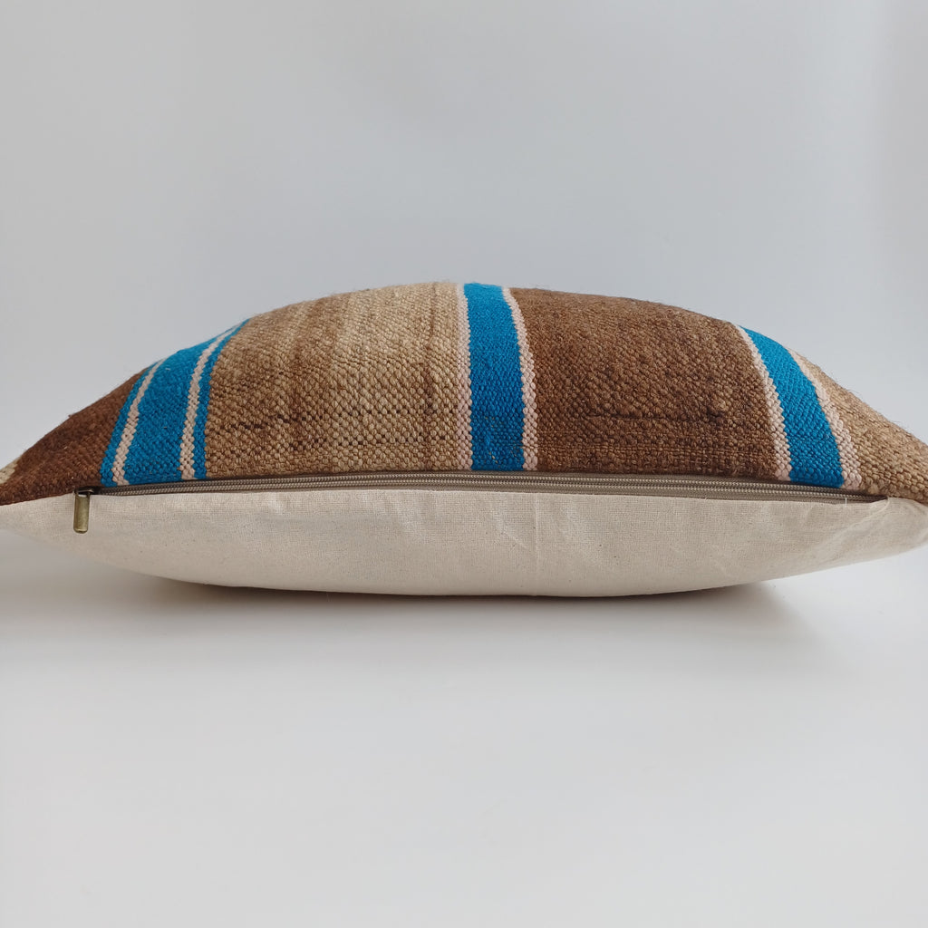 Moroccan Vintage Handmade Multicoloured Rug Cushion Cover 20''x20'' / 50x50 CM