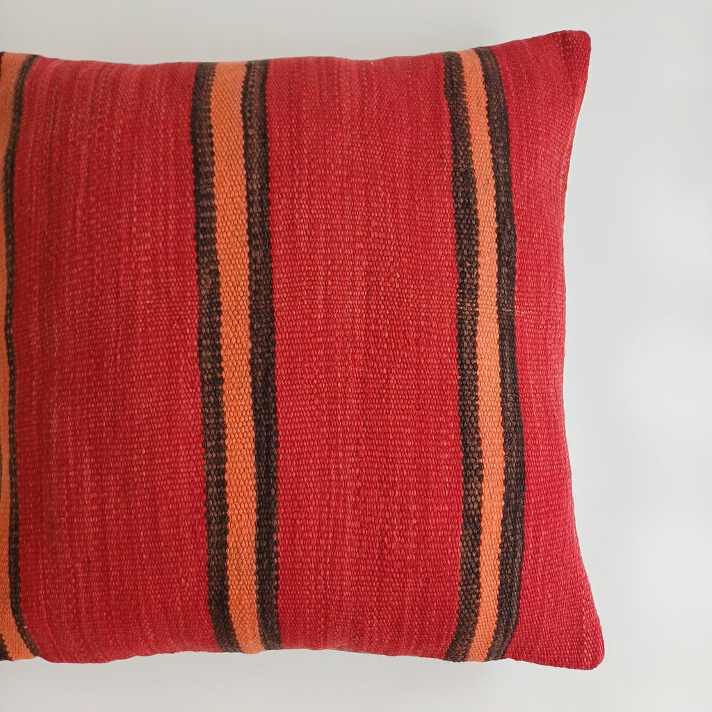 Moroccan Handmade Multicoloured Rug Cushion Cover 20''x20'' / 50x50 CM