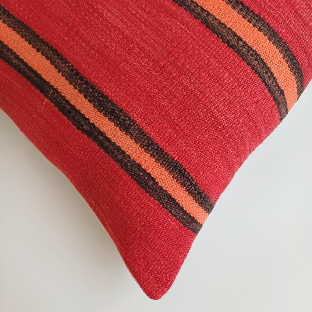 Moroccan Handmade Multicoloured Rug Cushion Cover 20''x20'' / 50x50 CM