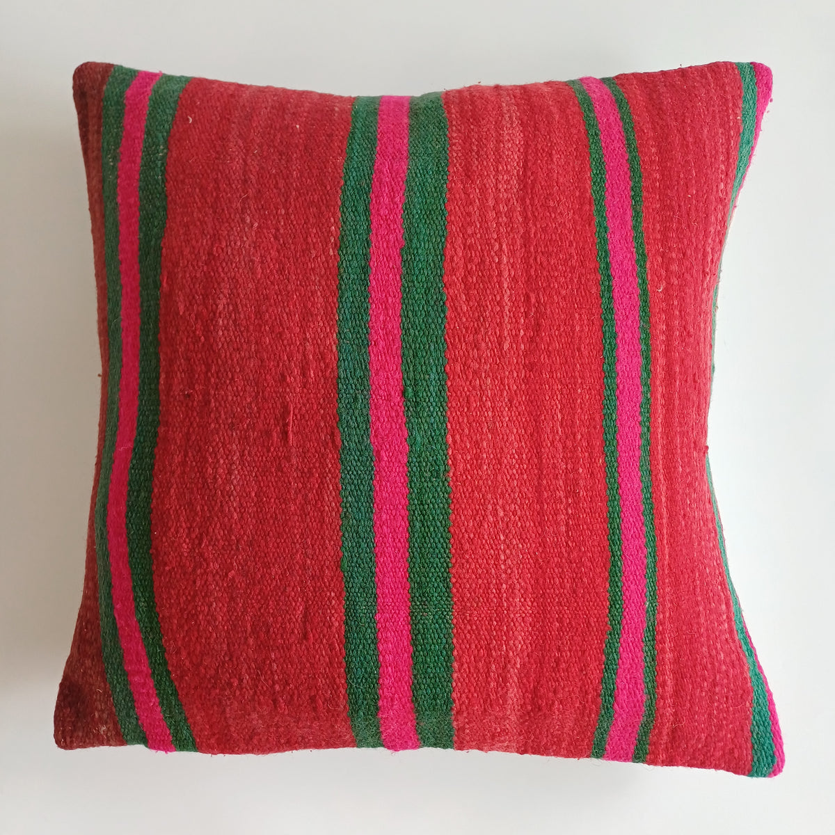 Moroccan Handmade Multicoloured Rug Cushion Cover 20''x20'' / 50x50 CM