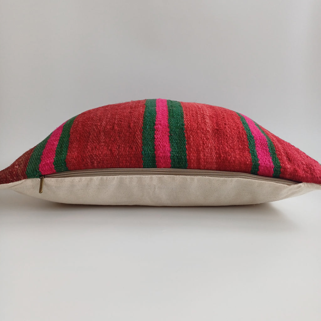 Moroccan Handmade Multicoloured Rug Cushion Cover 20''x20'' / 50x50 CM