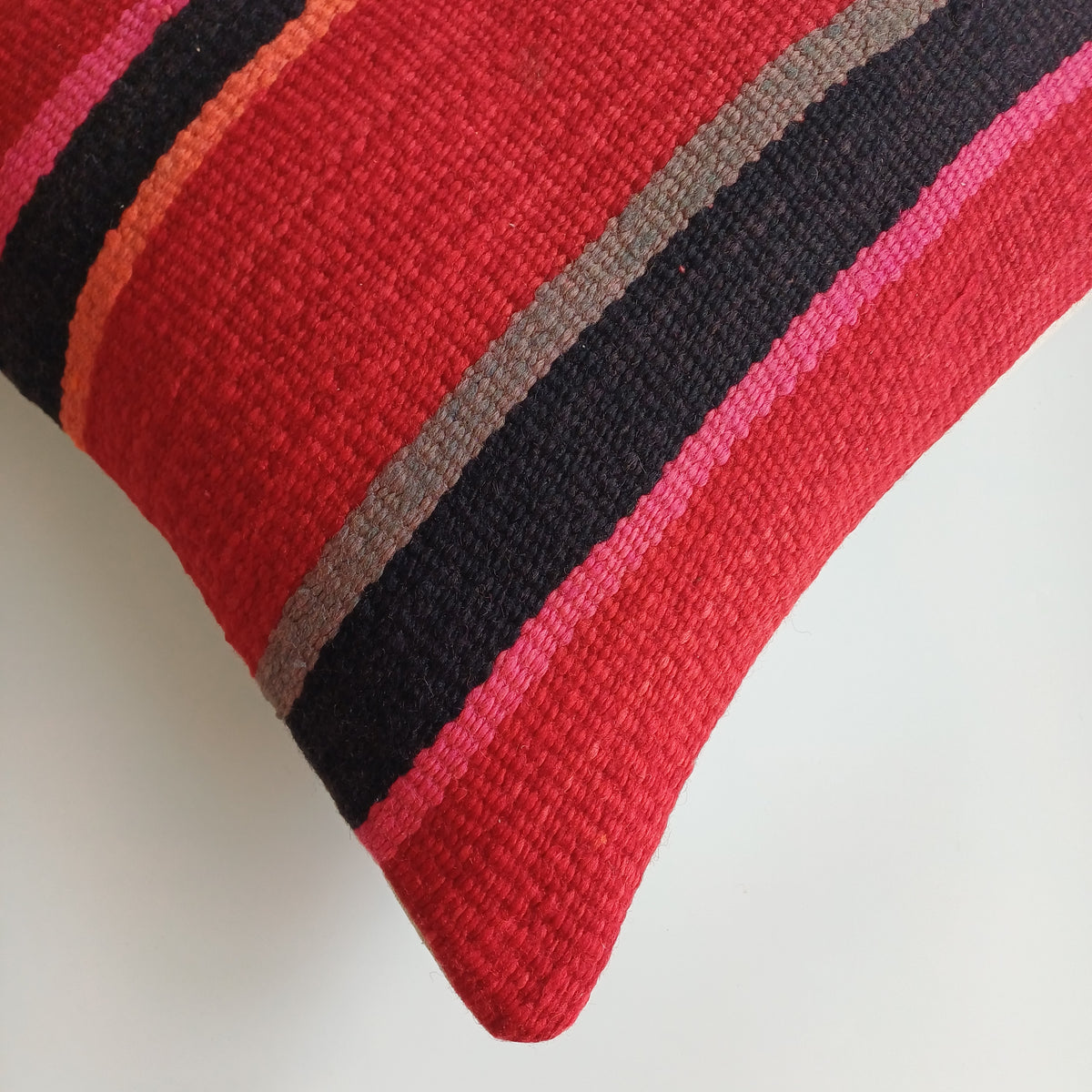 Moroccan Handmade Multicoloured Rug Cushion Cover 19''x19'' / 48x48 CM