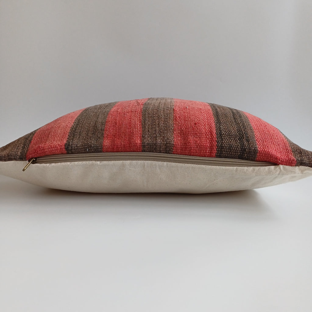 Moroccan Handmade Multicoloured Rug Cushion Cover 20''x20'' / 50x50 CM