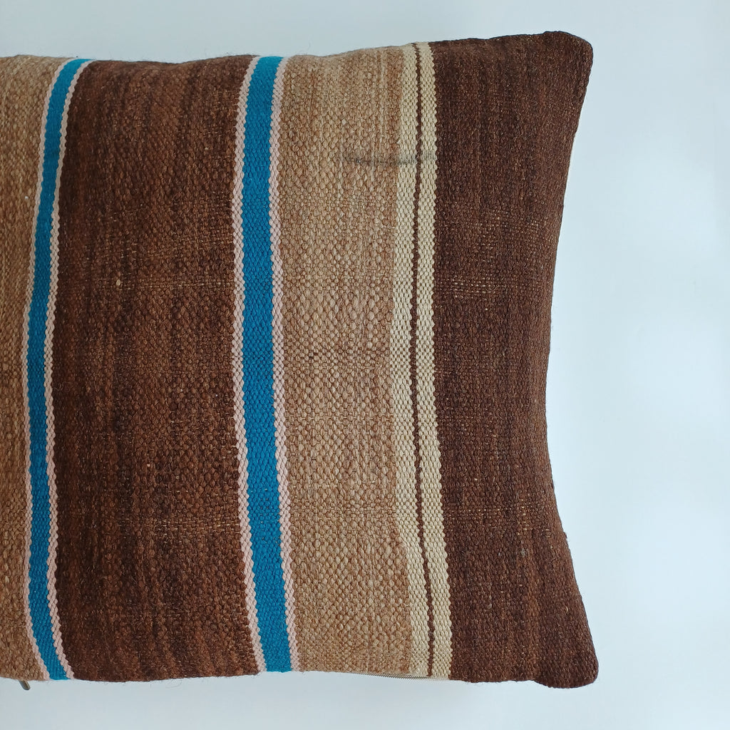Moroccan Vintage Handmade Multicoloured Rug Cushion Cover 20''x20'' / 50x50 CM
