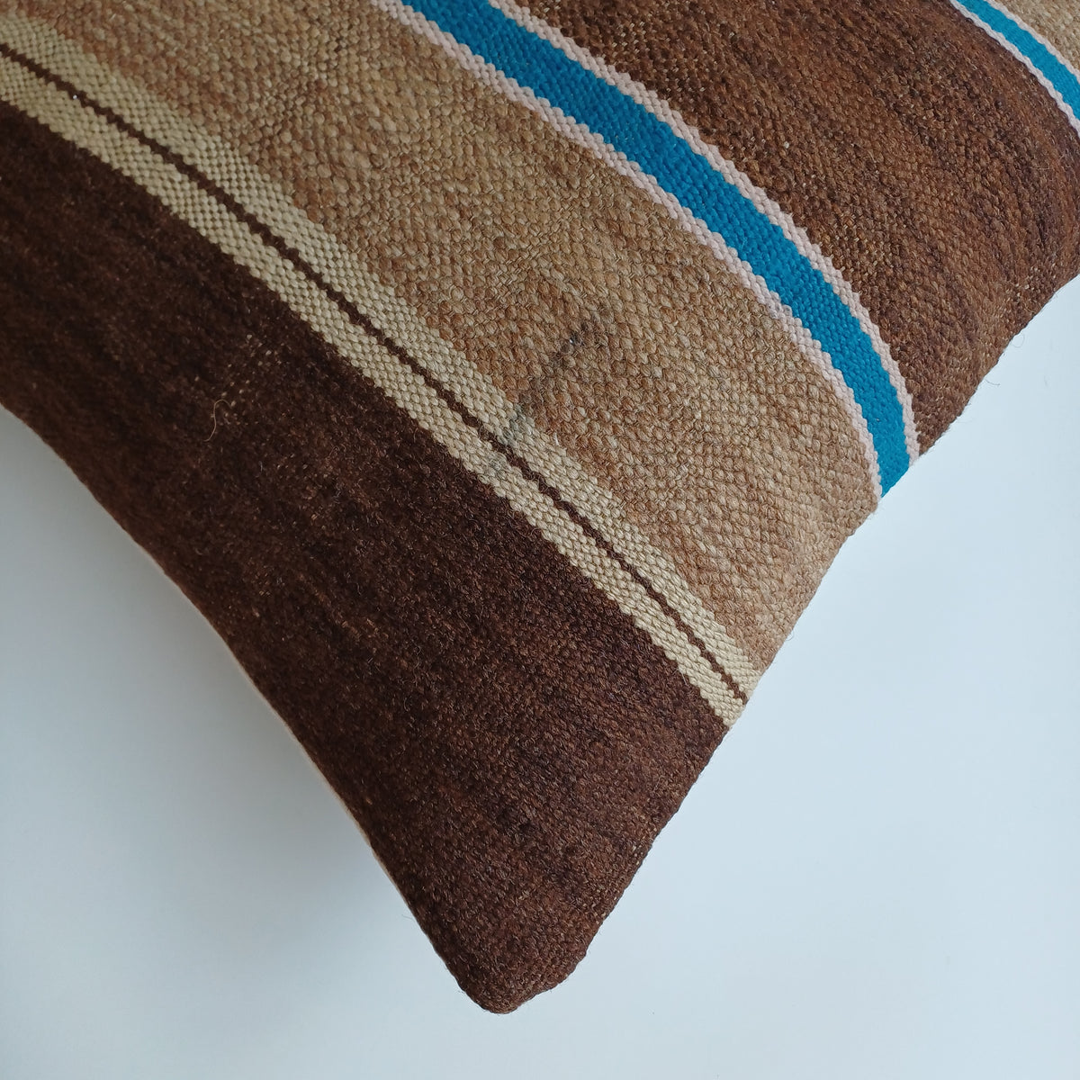 Moroccan Vintage Handmade Multicoloured Rug Cushion Cover 20''x20'' / 50x50 CM