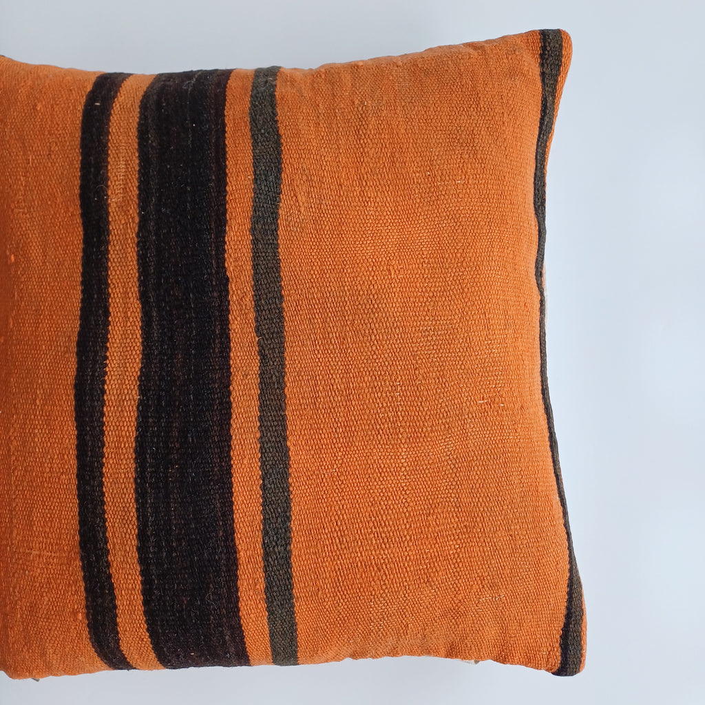 Moroccan Vintage Handmade Multicoloured Rug Cushion Cover 20''x20'' / 50x50 CM
