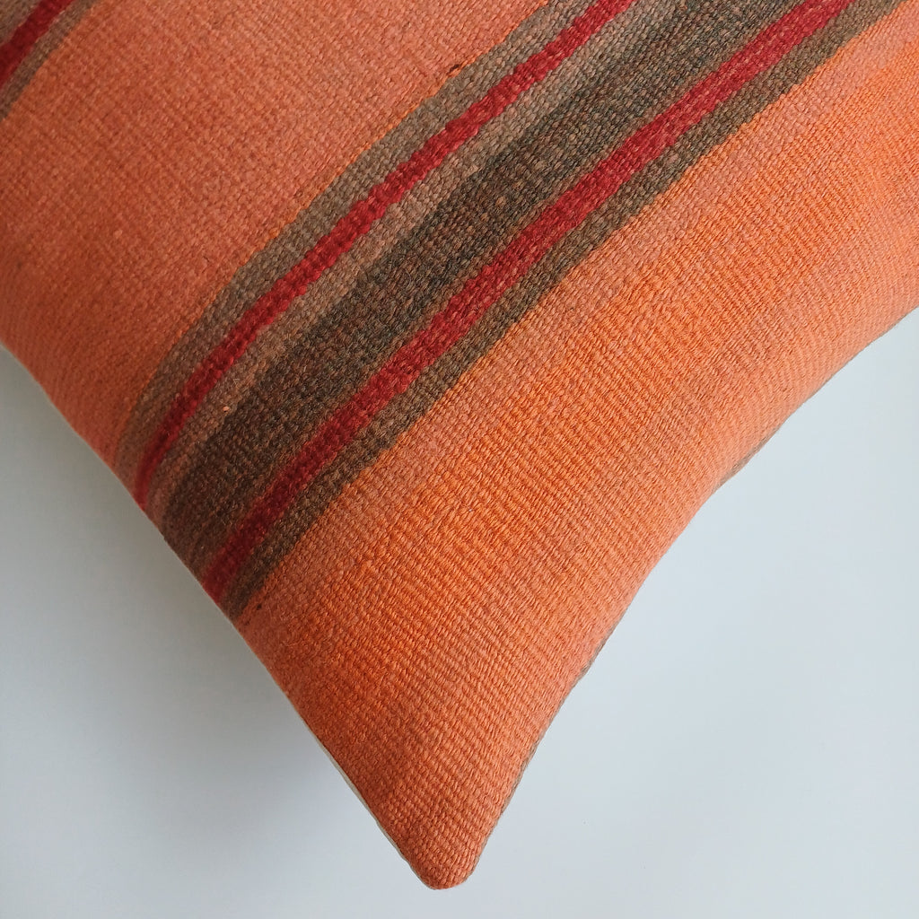 Moroccan Vintage Handmade Multicoloured Rug Cushion Cover 20''x20'' / 50x50 CM