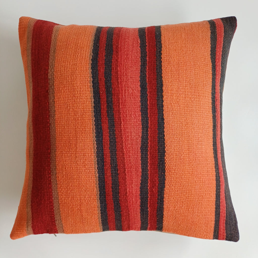 Moroccan Handmade Multicoloured Rug Cushion Cover 20''x20'' / 50x50 CM