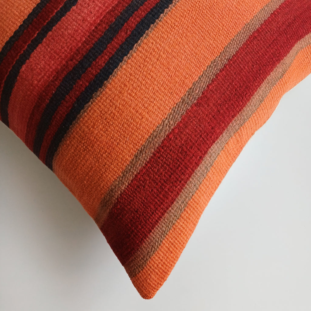 Moroccan Handmade Multicoloured Rug Cushion Cover 20''x20'' / 50x50 CM