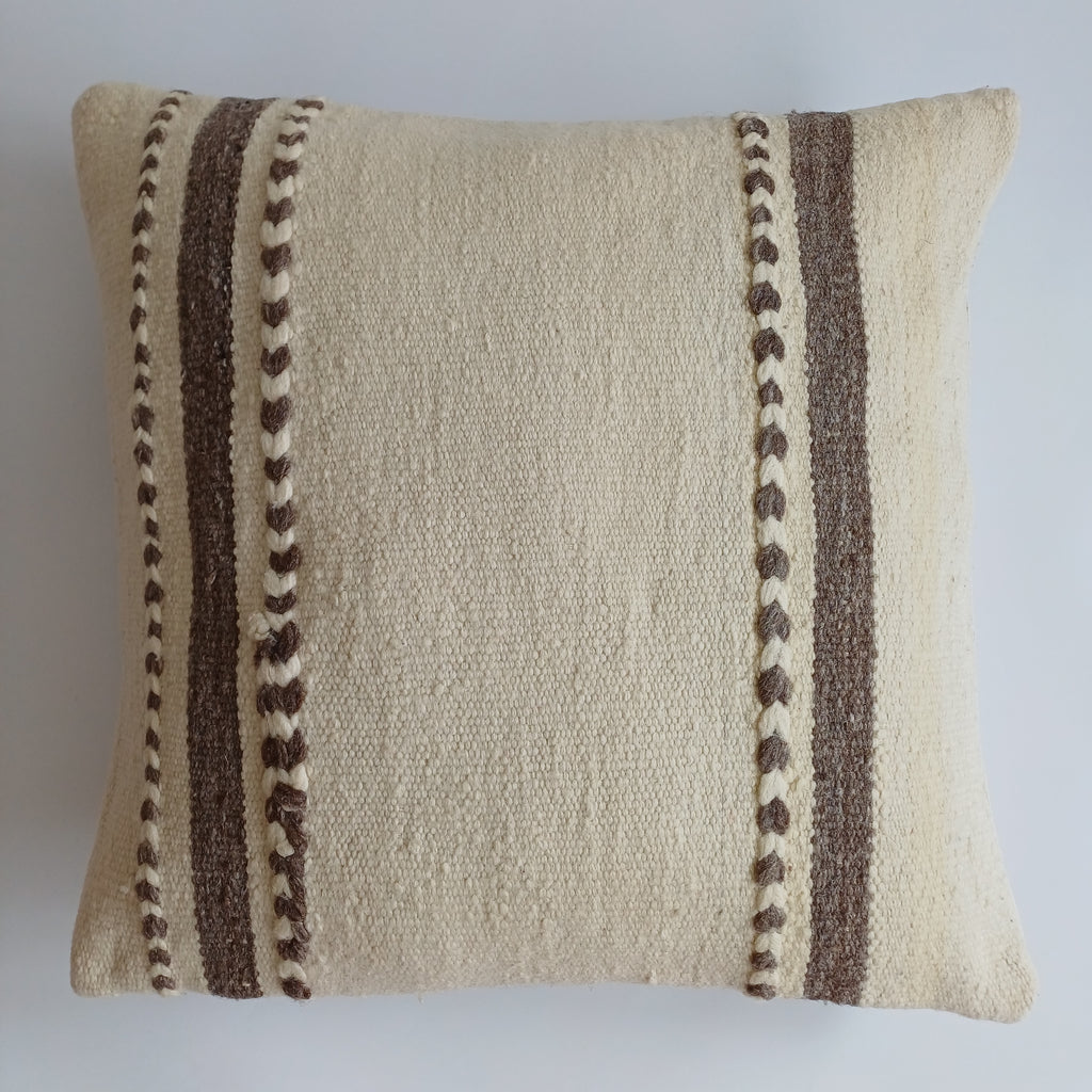 Moroccan Vintage Handmade Multicoloured Rug Cushion Cover 20''x20'' / 50x50 CM
