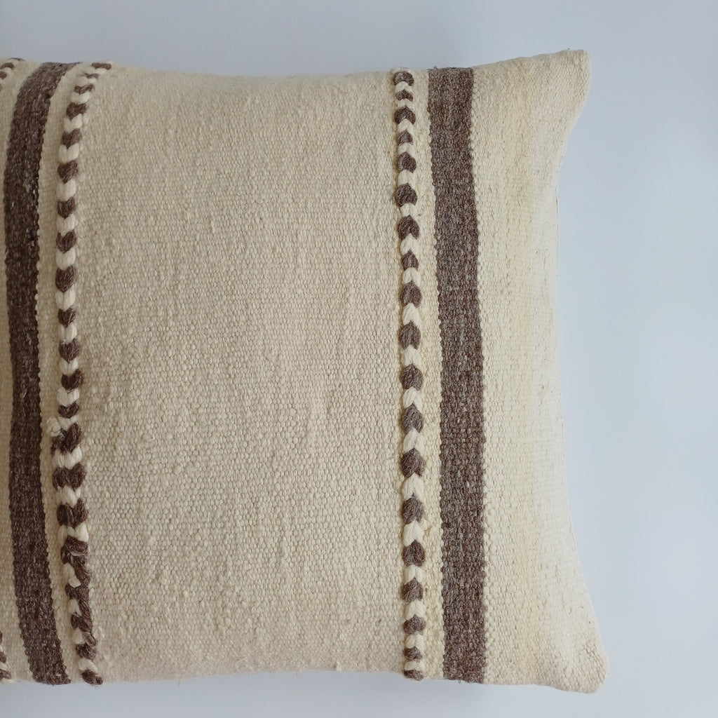 Moroccan Vintage Handmade Multicoloured Rug Cushion Cover 20''x20'' / 50x50 CM