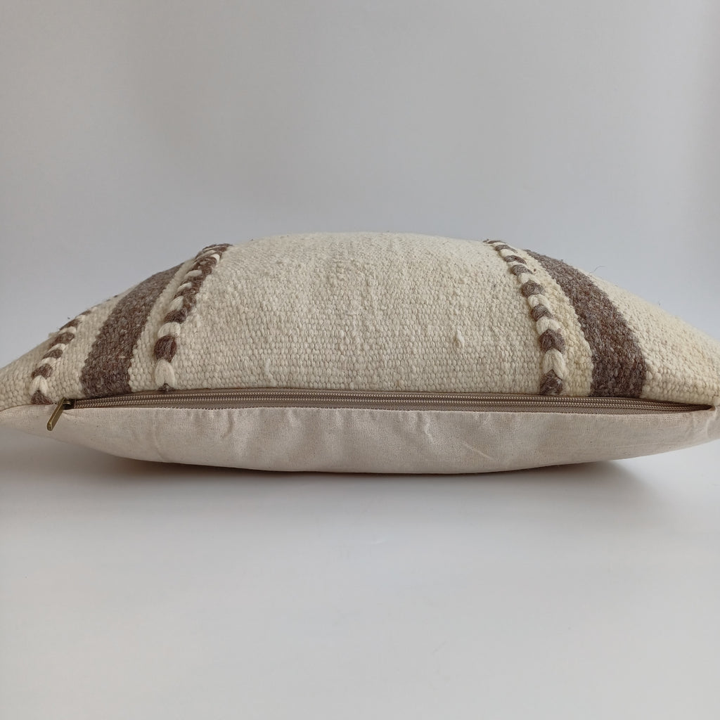 Moroccan Vintage Handmade Multicoloured Rug Cushion Cover 20''x20'' / 50x50 CM
