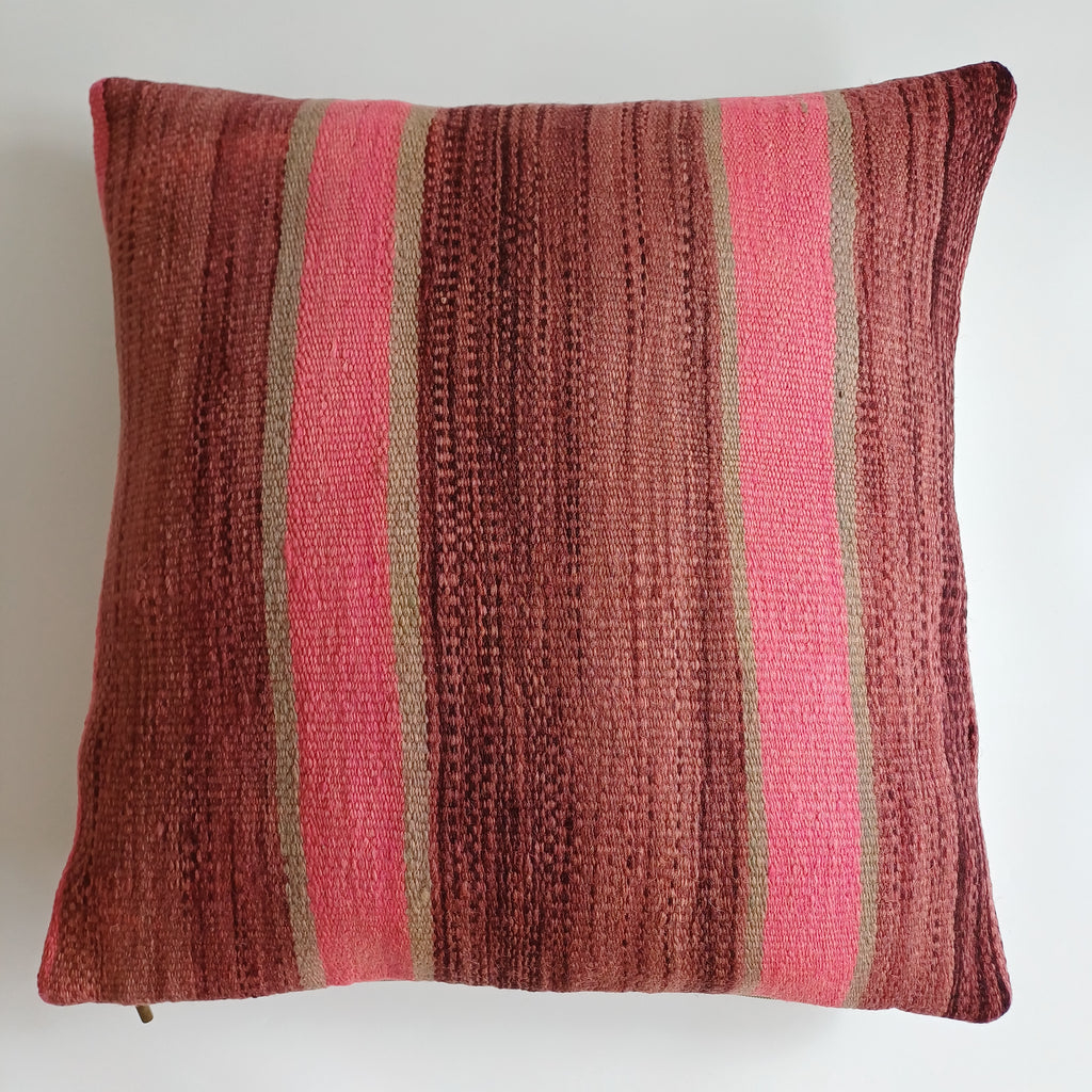 Moroccan Handmade Multicoloured Rug Cushion Cover 20''x20'' / 50x50 CM