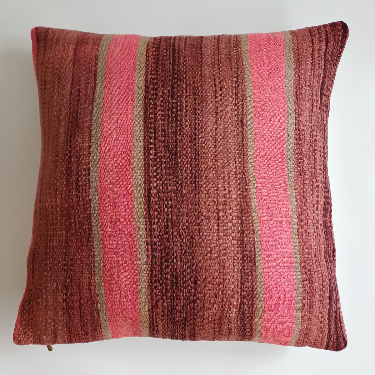 Moroccan Handmade Multicoloured Rug Cushion Cover 20''x20'' / 50x50 CM