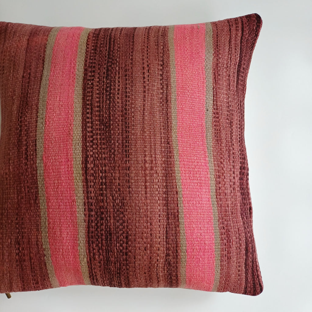 Moroccan Handmade Multicoloured Rug Cushion Cover 20''x20'' / 50x50 CM
