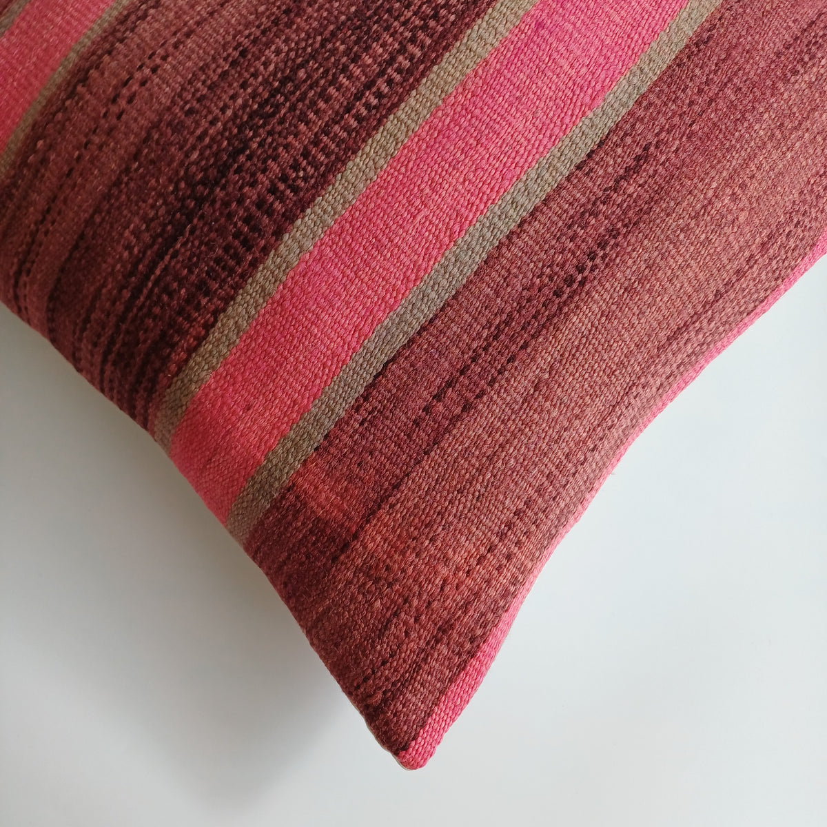 Moroccan Handmade Multicoloured Rug Cushion Cover 20''x20'' / 50x50 CM