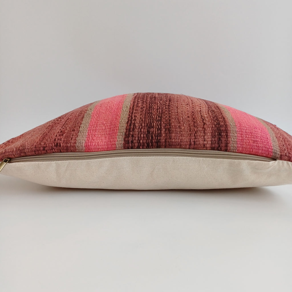 Moroccan Handmade Multicoloured Rug Cushion Cover 20''x20'' / 50x50 CM