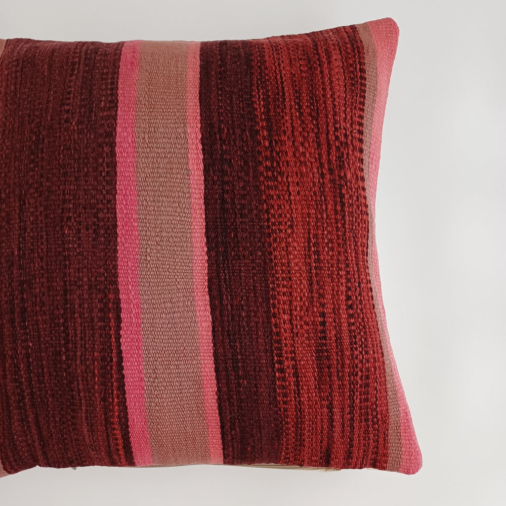 Moroccan Handmade Multicoloured Rug Cushion Cover 20''x20'' / 50x50 CM