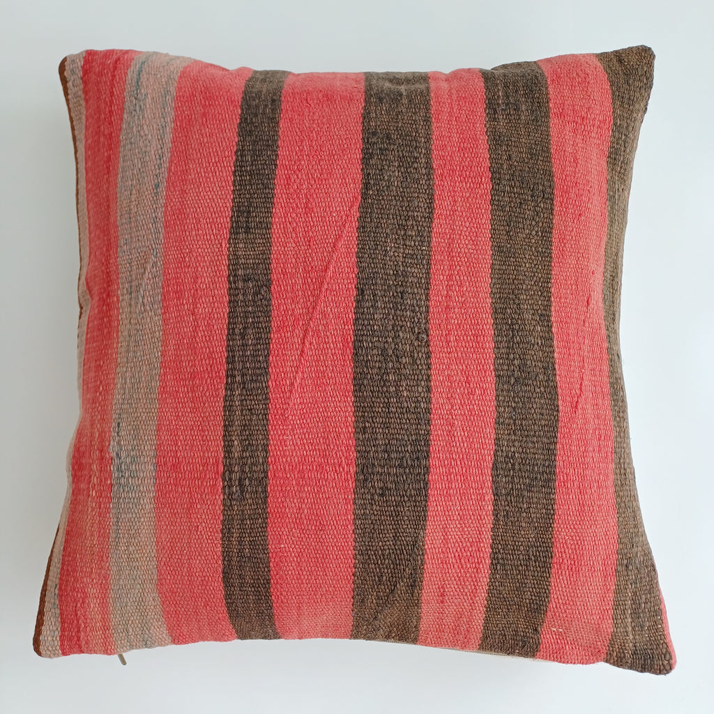 Moroccan Handmade Multicoloured Rug Cushion Cover 20''x20'' / 50x50 CM