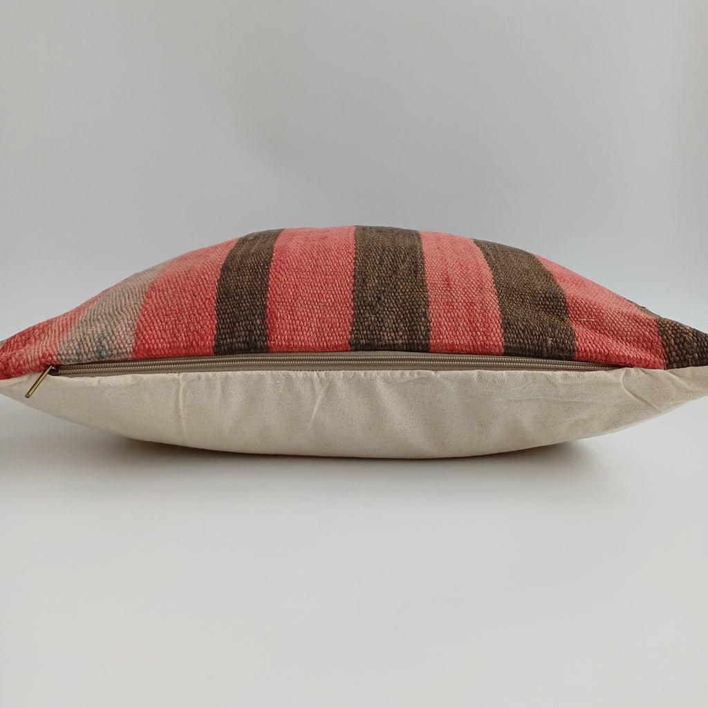 Moroccan Handmade Multicoloured Rug Cushion Cover 20''x20'' / 50x50 CM