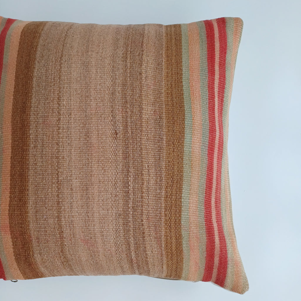 Moroccan Handmade Multicoloured Rug Cushion Cover 20''x20'' / 50x50 CM