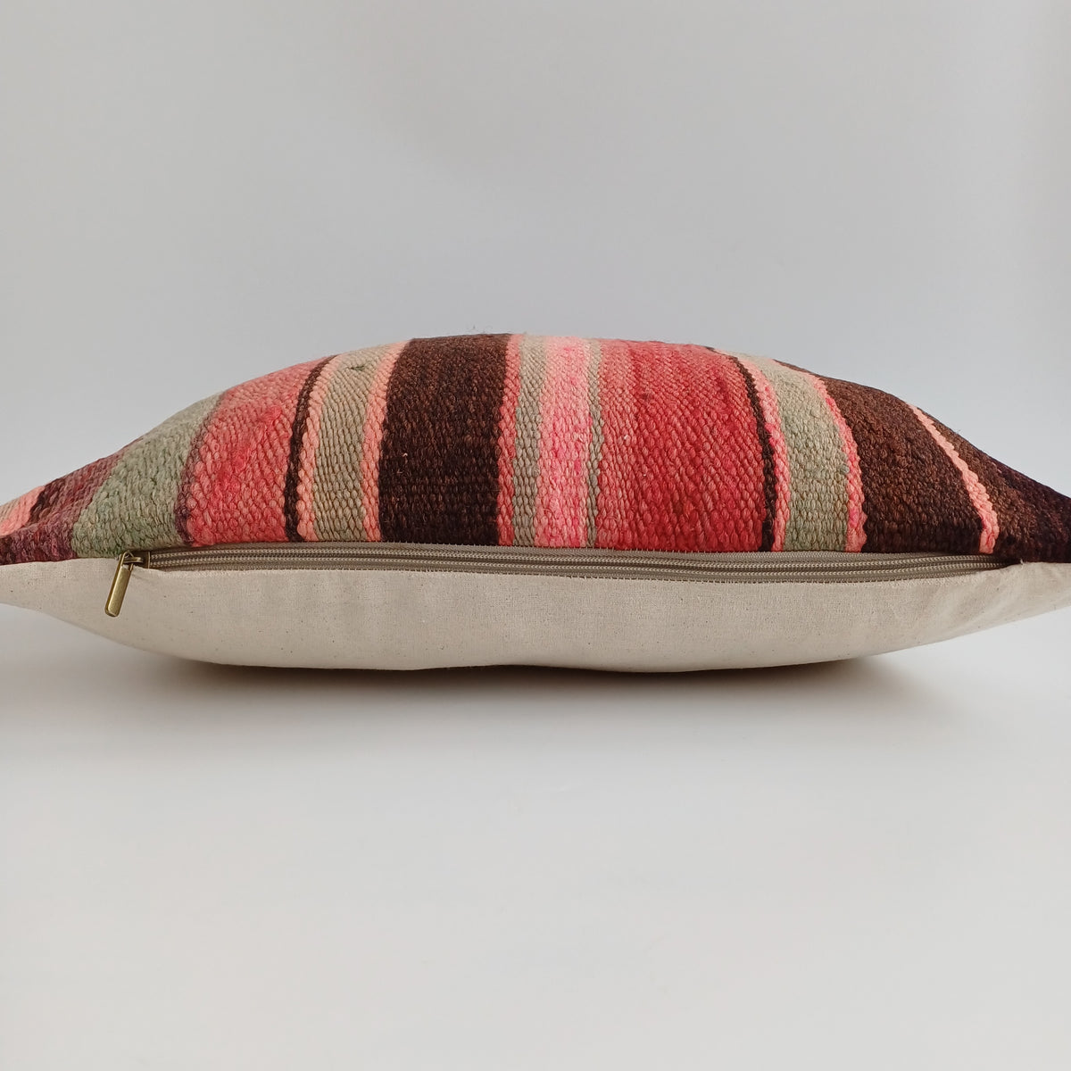 Moroccan Vintage Handmade Multicoloured Rug Cushion Cover 20''x20'' / 50x50 CM