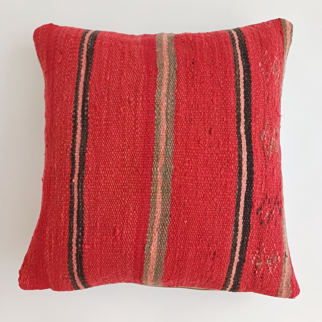 Moroccan Handmade Multicoloured Rug Cushion Cover 20''x20'' / 50x50 CM