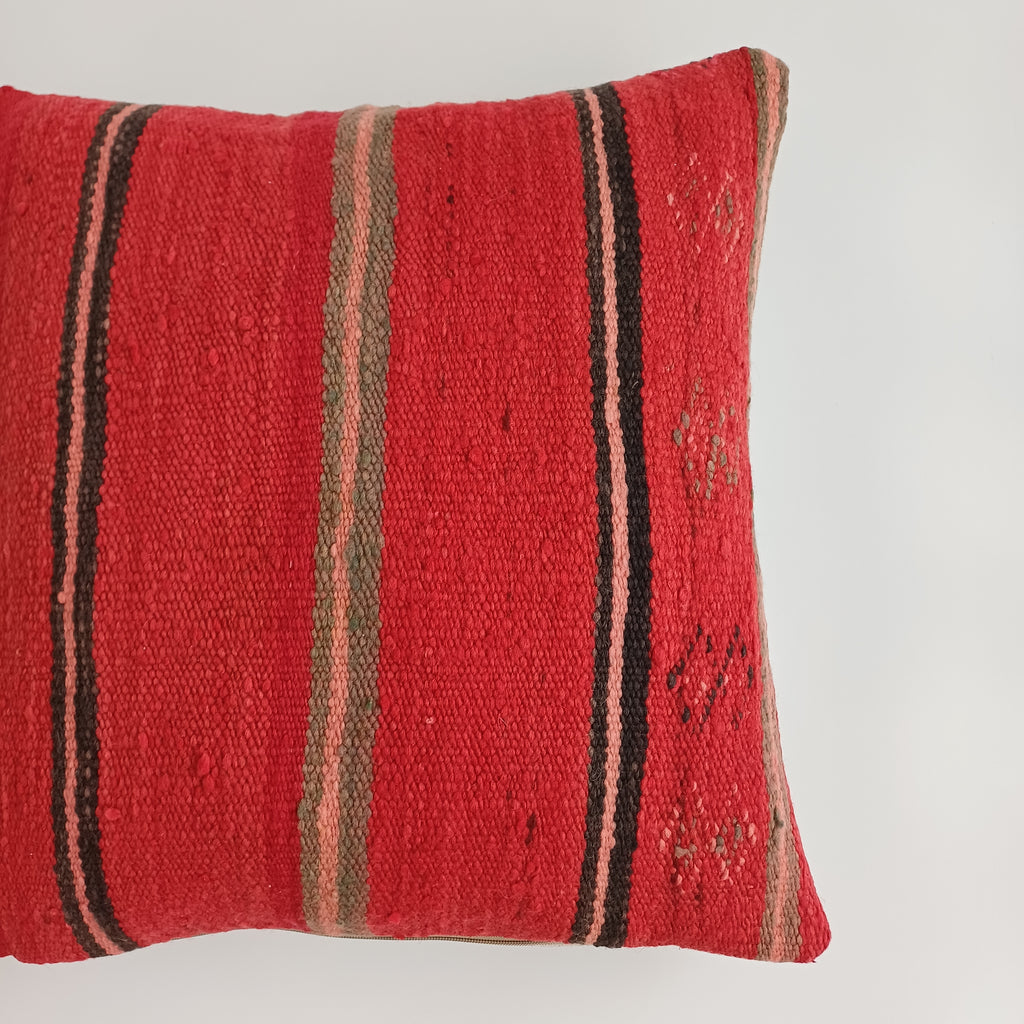 Moroccan Handmade Multicoloured Rug Cushion Cover 20''x20'' / 50x50 CM
