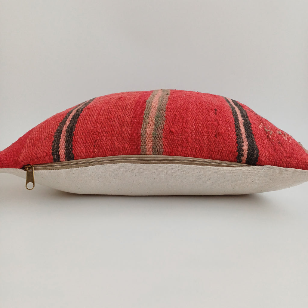 Moroccan Handmade Multicoloured Rug Cushion Cover 20''x20'' / 50x50 CM