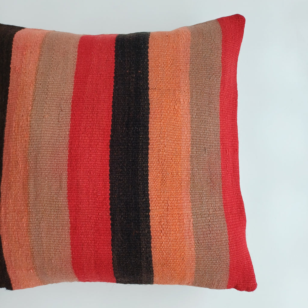 Moroccan Handmade Multicoloured Rug Cushion Cover 20''x20'' / 50x50 CM