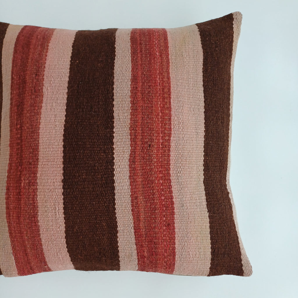 Moroccan Handmade Multicoloured Rug Cushion Cover 20''x20'' / 50x50 CM