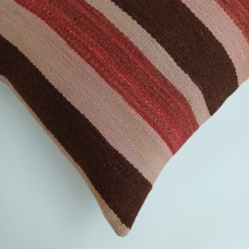 Moroccan Handmade Multicoloured Rug Cushion Cover 20''x20'' / 50x50 CM
