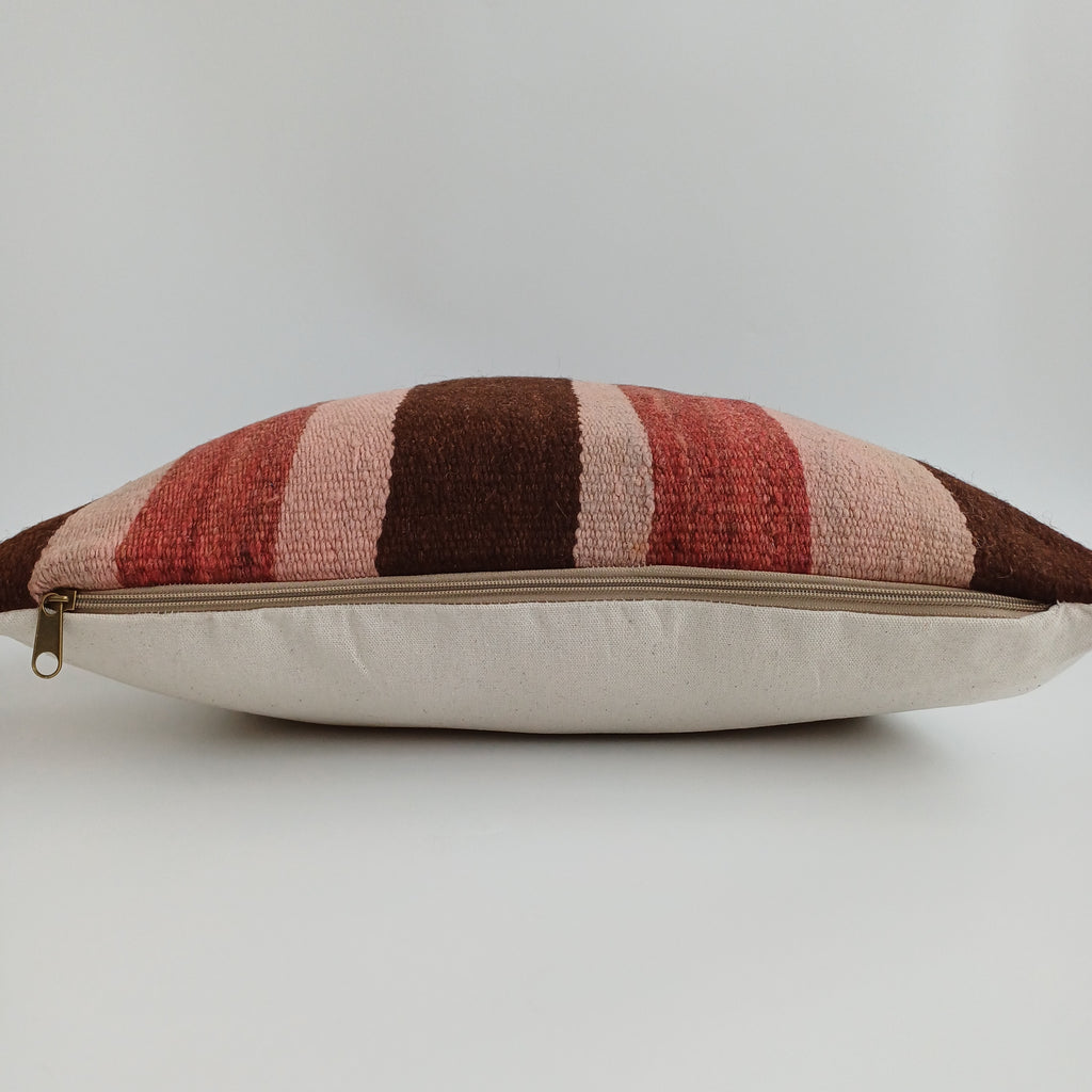 Moroccan Handmade Multicoloured Rug Cushion Cover 20''x20'' / 50x50 CM