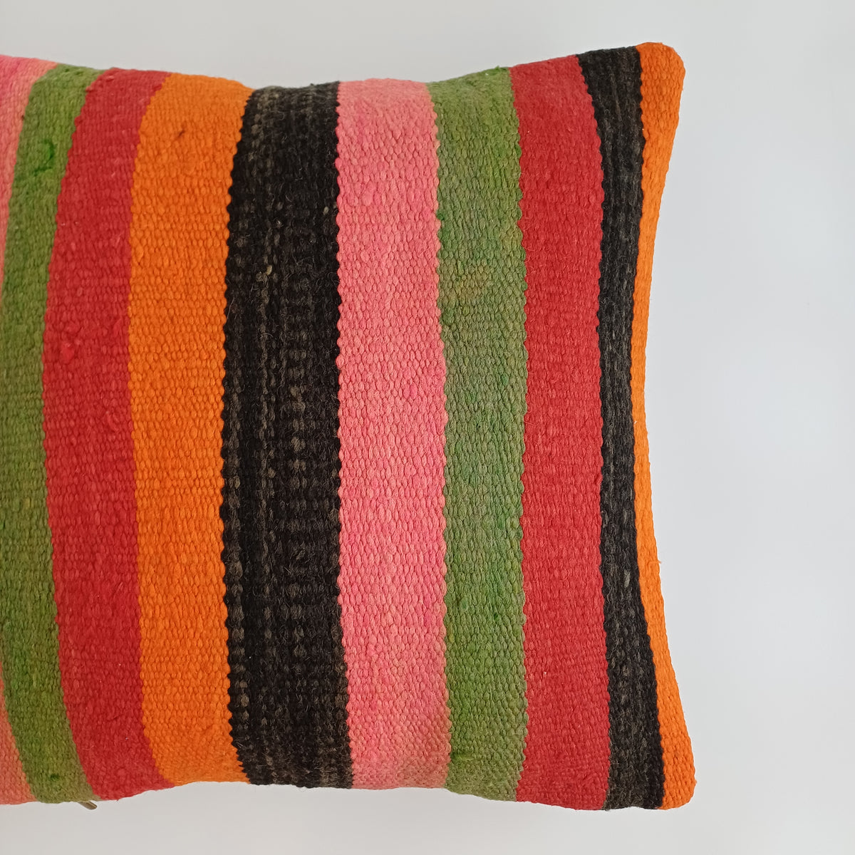 Moroccan Vintage Handmade Multicoloured Rug Cushion Cover 20''x20'' / 50x50 CM