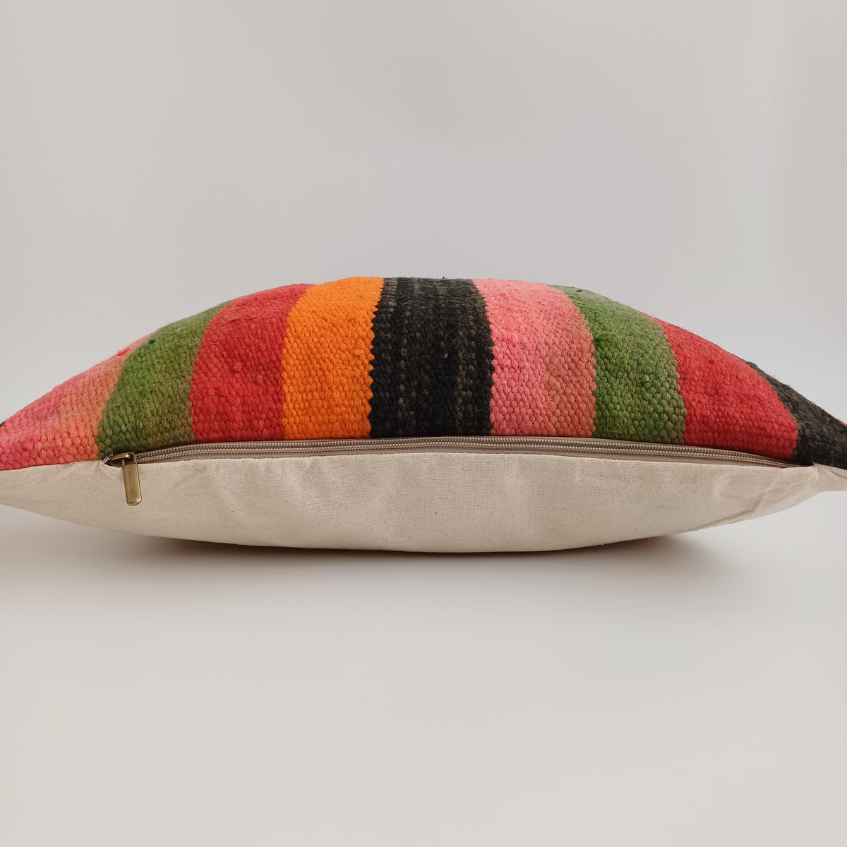 Moroccan Vintage Handmade Multicoloured Rug Cushion Cover 20''x20'' / 50x50 CM