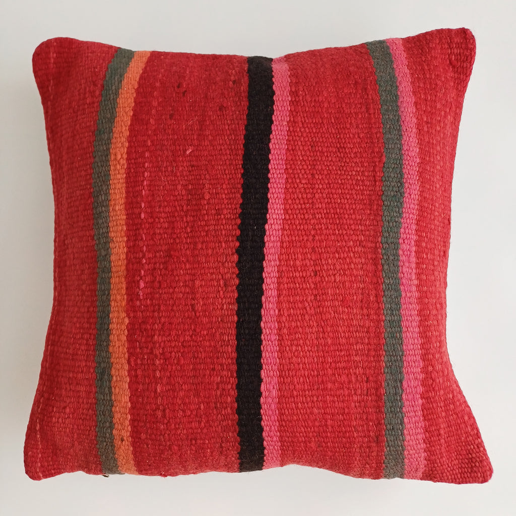 Moroccan Handmade Multicoloured Rug Cushion Cover 20''x20'' / 50x50 CM