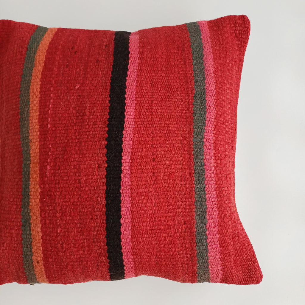 Moroccan Handmade Multicoloured Rug Cushion Cover 20''x20'' / 50x50 CM