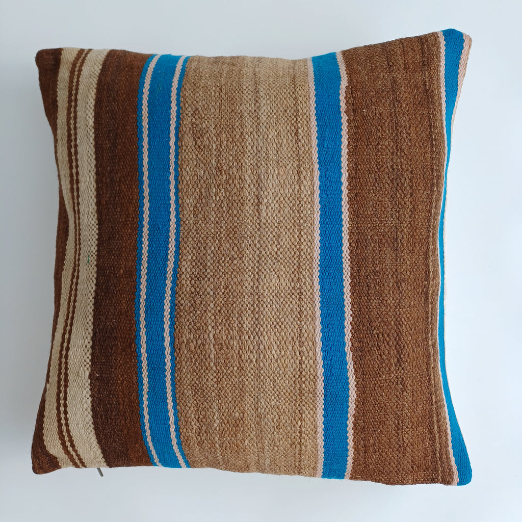 Moroccan Handmade Multicoloured Rug Cushion Cover 20''x20'' / 50x50 CM