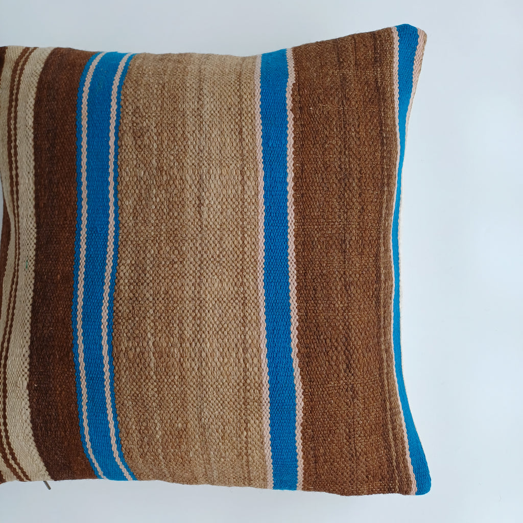 Moroccan Handmade Multicoloured Rug Cushion Cover 20''x20'' / 50x50 CM