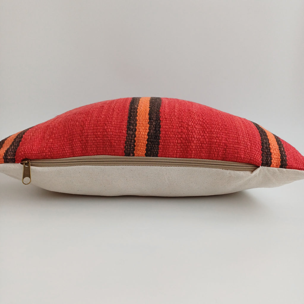 Moroccan Handmade Multicoloured Rug Cushion Cover 20''x20'' / 50x50 CM