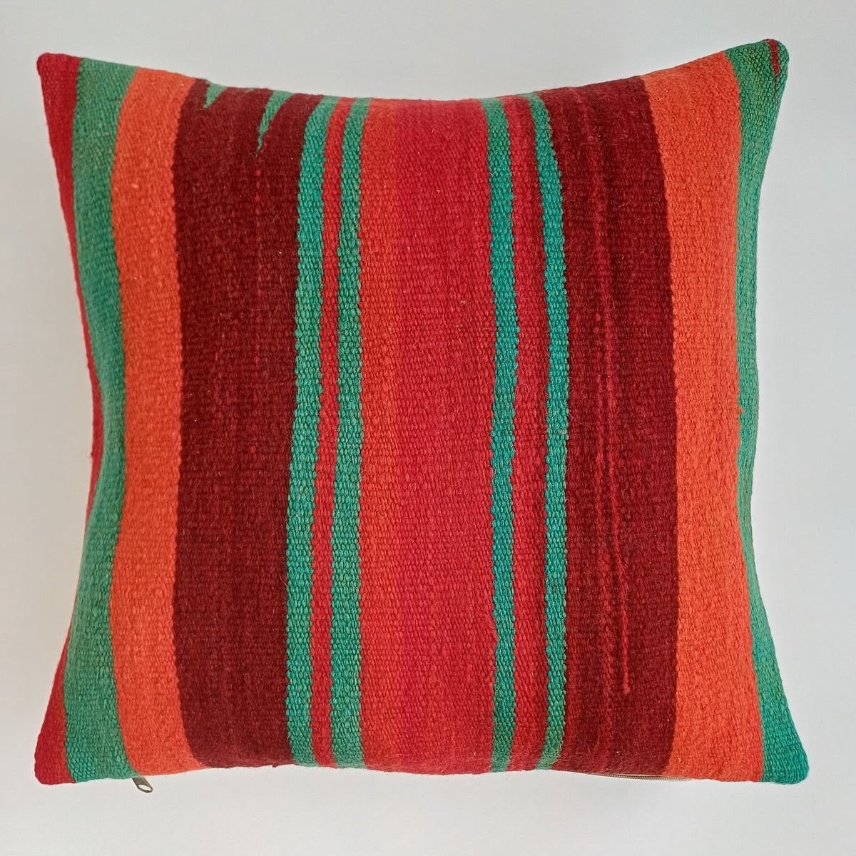 Moroccan Vintage Handmade Multicoloured Rug Cushion Cover 20''x20'' / 50x50 CM
