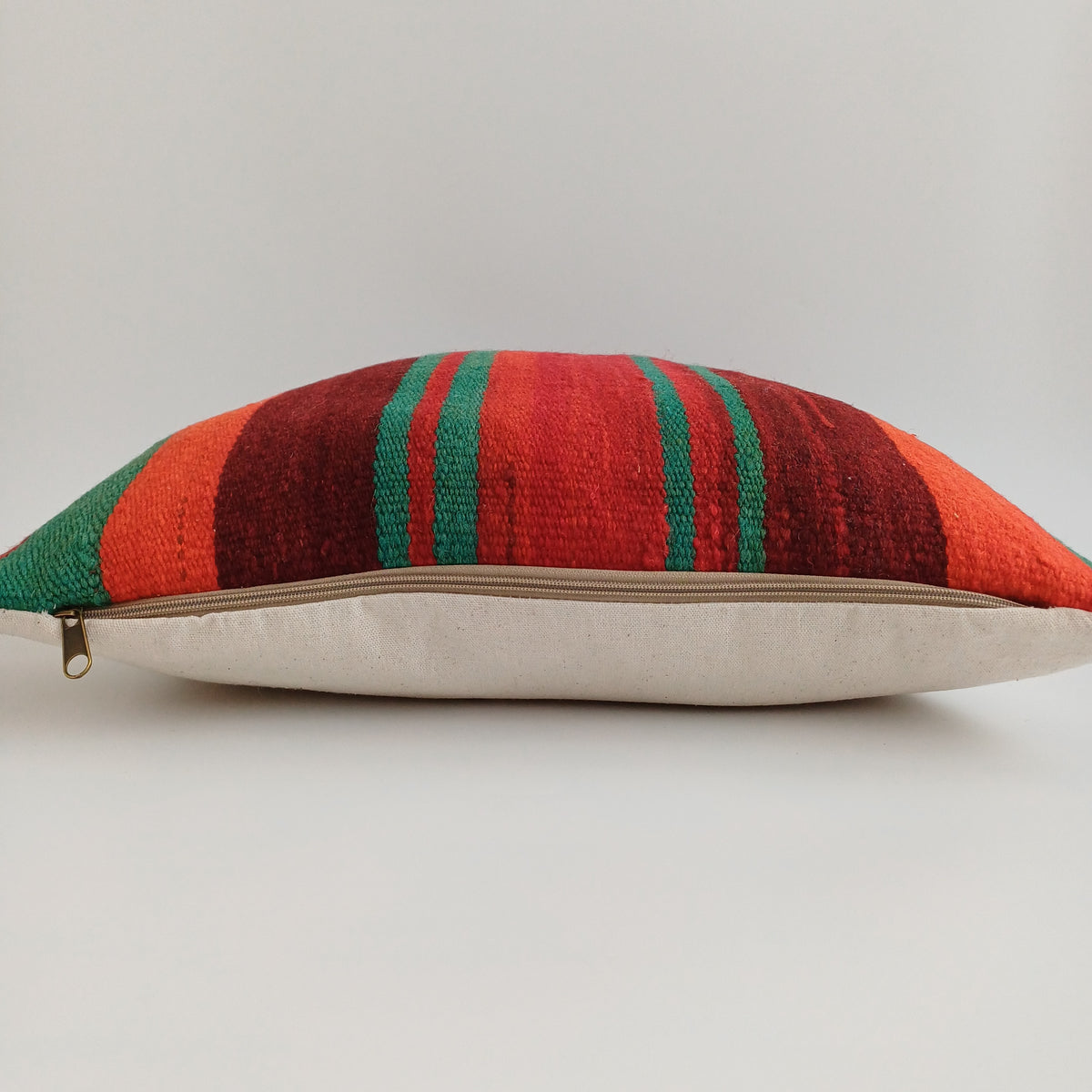 Moroccan Vintage Handmade Multicoloured Rug Cushion Cover 20''x20'' / 50x50 CM