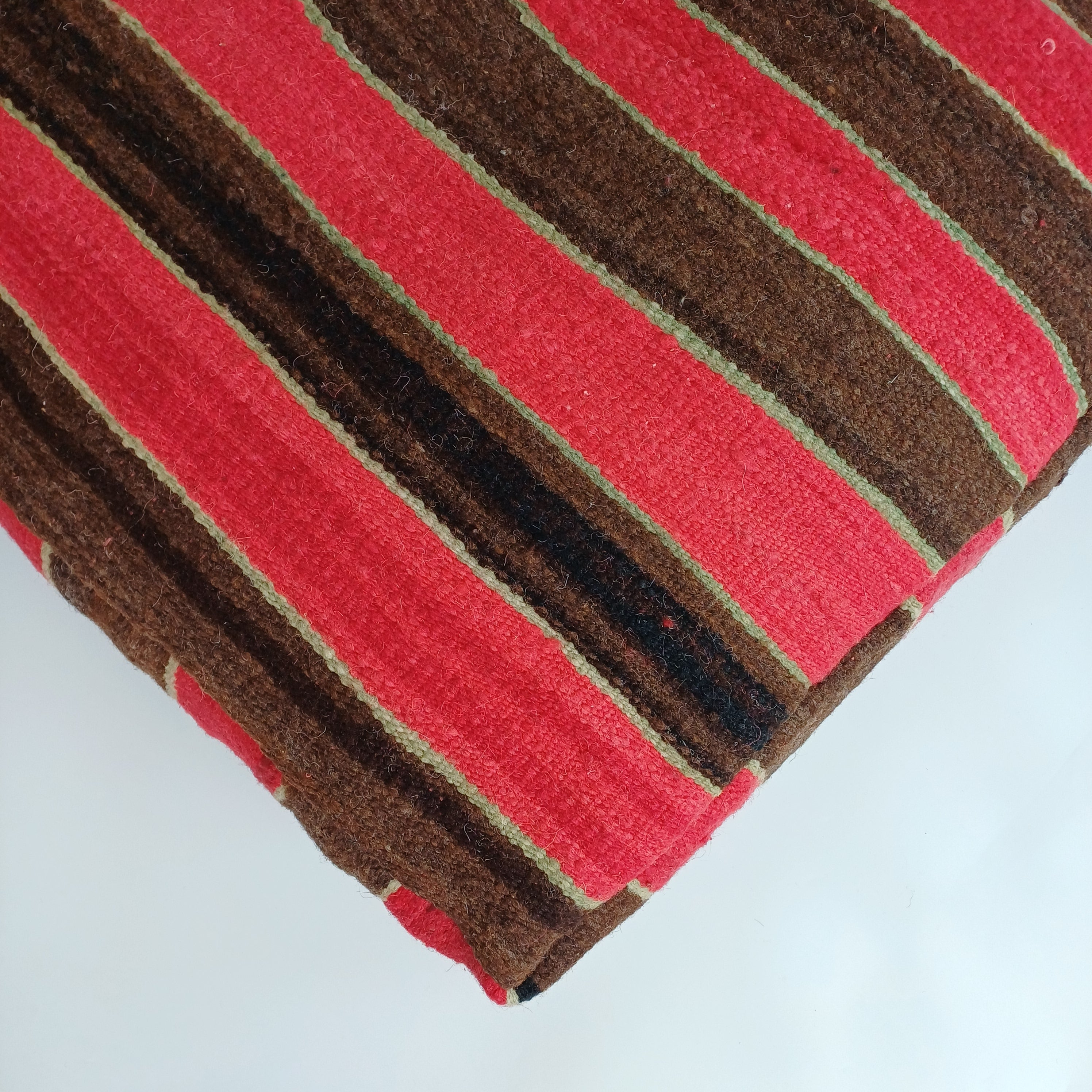 Handmade Moroccan Multicoloured Kilim Pouf 60x60x20 CM