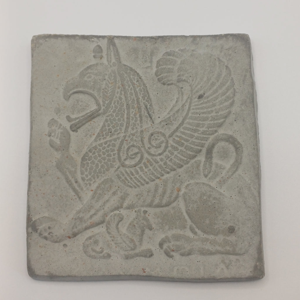 Greek Griffin Wall Hanging Plaque, Mythical Beast Replica Art, 12x11.3 CM