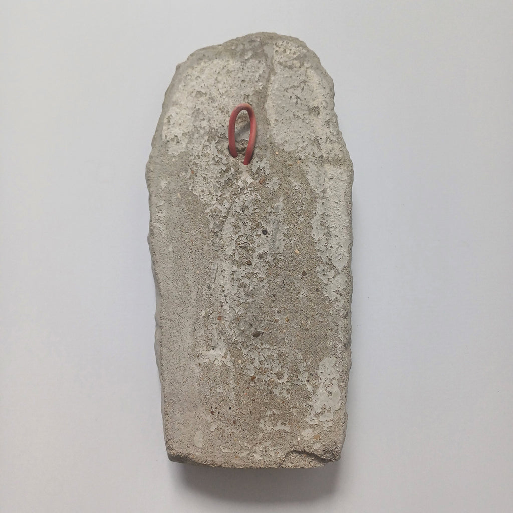 Abstract Minimalist Modern Relief Plaque, Sculptural Face Wall Hanging 20x10 CM